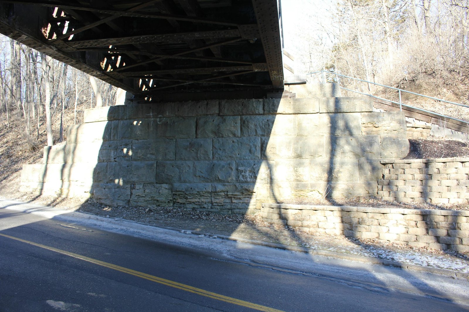 Under bridge